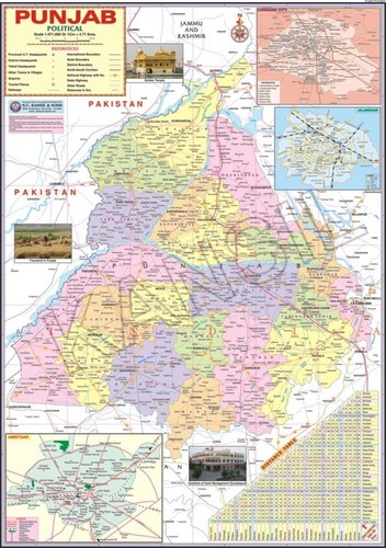 Punjab Political Map