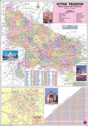 Uttar Pradesh Political Map