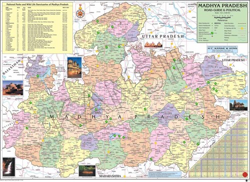 Madhya Pradesh Political Map