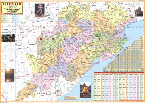 Odisha Political Map