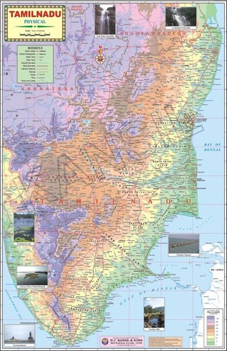 Tamilnadu Physical Map