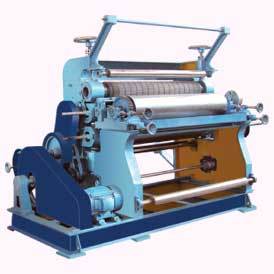 vertical type single face paper corrugating machine