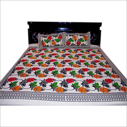 Green Printed Bedsheet