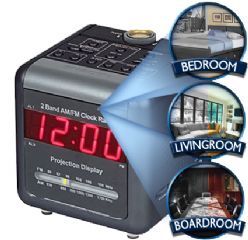 SPY HIDDEN CAMERA IN PROJECTION CLOCK WORKING IN DELHI INDIA a