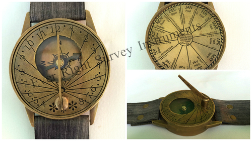 Wrist watch Sundial Compass