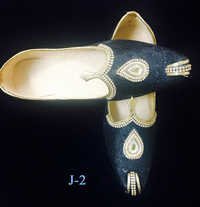 Mens Jutti - Embroidery, Velvet | Sizes 10-15, Black, Slip-on Closure, Comfortable Fit, Durable Material, Elegant Look, Handcrafted Design