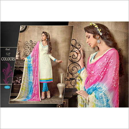Semistitched Dress Material