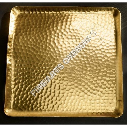 Square Hammered Tray