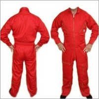 Mens Coveralls - Cotton Material, Red Color, Full Sleeves , Breathable Comfort And Durable For Hazard Protection In Varied Environments