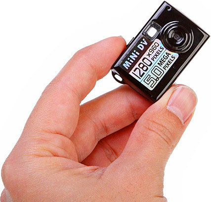 World Smallest Video Camera - 2.5x2.3x2.5 Cm Black, Rechargeable Li-ion Battery, Miniature Size, 30fps Video Recording