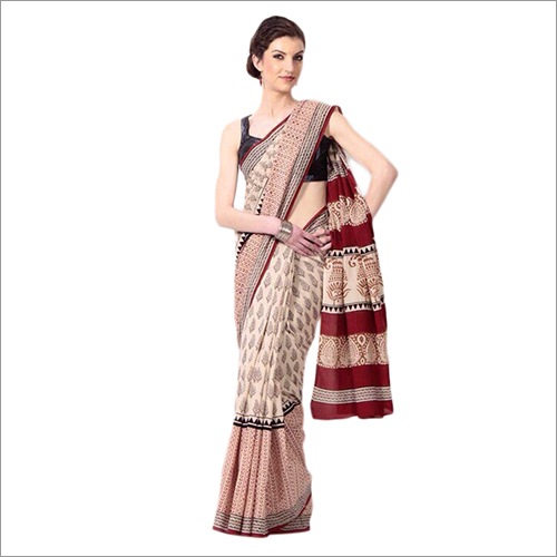 Sanganeri Print Cotton Saree