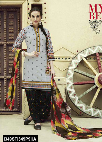 Embroidered Patiyala Suits