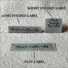 Folded Woven  Labels