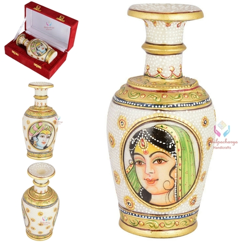 MARBLE FLOWER POT
