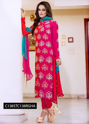 Georgette Straight Suit
