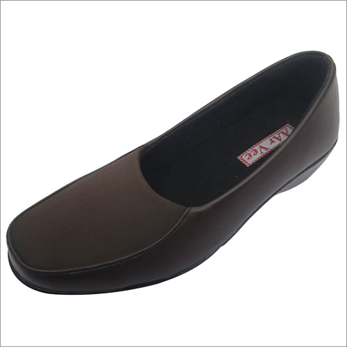 Ladies Belly - Leather Flat Shoes | Dark Chocolate, Size Range 6-12
