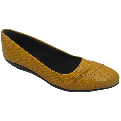 Designer Belly - Leather Flat Shoes Size 6-12 | Yellow Color, Premium Material