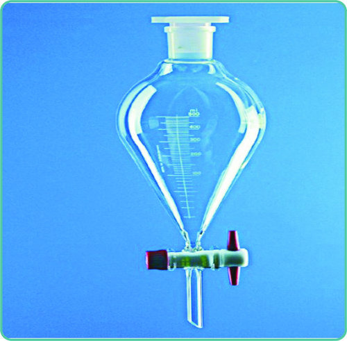 Separating Funnels with Screw Type PTFE Key Stopcock Interchangeable stopper