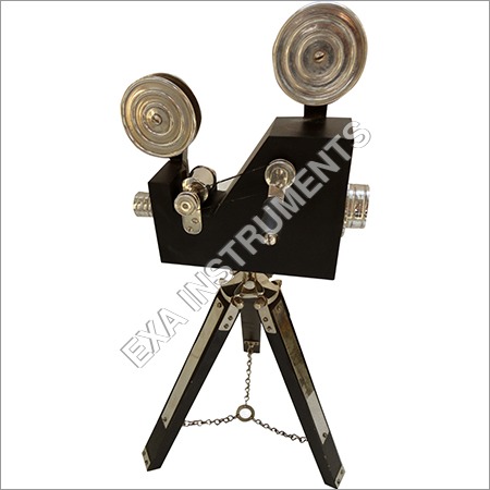 Antique Projector - Wood & Metal, 12x8x15 Inches, Black | Vintage Design, Unique Decor, Collectible Item, Wooden Tripod