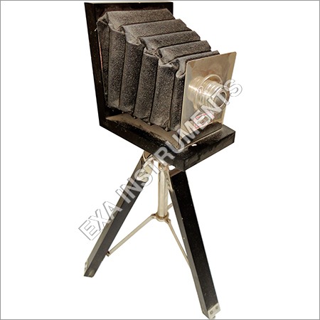 Antique Camera - Wood and Metal, 12x8x15 Inches, Black | Vintage Appeal, Unique Design, Collectible Tripod Stand