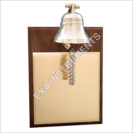 Walnut Plague Brass Bell