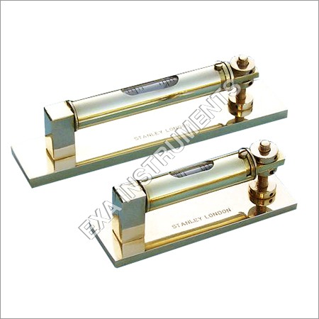 Solid Brass Spirit Level - 10x2x1 Inch, +/- 0.02mm/m Accuracy | Polished Finish, Durable, Precise Measurements