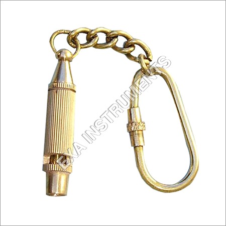 Brass Whistle Key Chain
