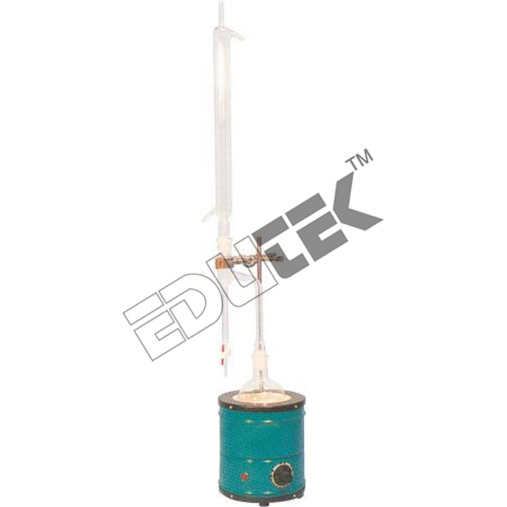 Water in Bituminous Material - Glass Still Equipment with Electric Heater and Thermoregulator | Includes Support Stand, Condenser, and Receiving Trap
