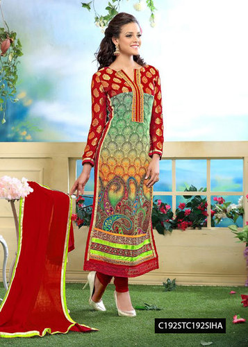 Georgette Straight Suit