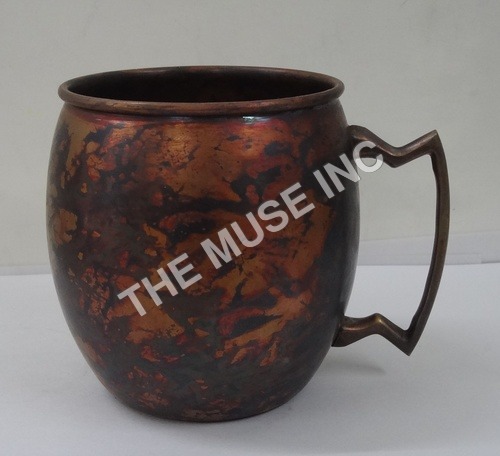 Aged Copper Barrel Mug
