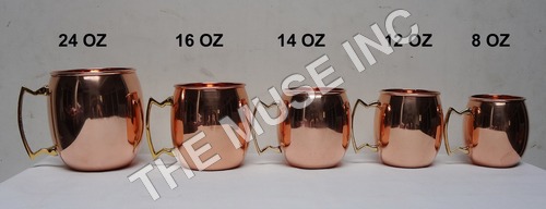 Solid Copper Barrel Mug Solid Copper Barrel Mug