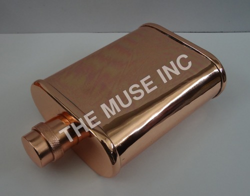 Solid Copper Flask
