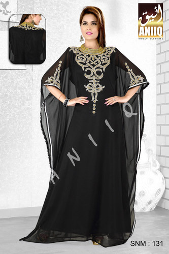 Sheer Round Neck Kaftan