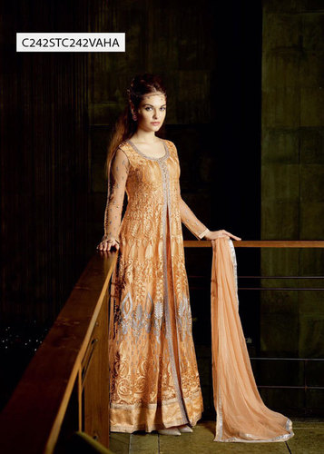 Poly Net Anarkali Suits