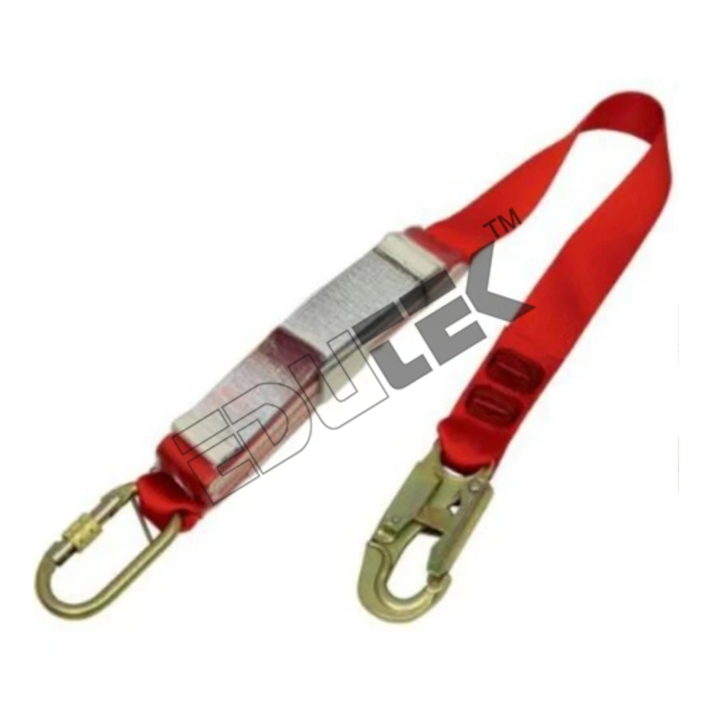 Energy Absorbing Webbing Lanyard - High-strength Polyester Fabric, 6 Feet Long , Enhanced Shock Absorption Features For Safety