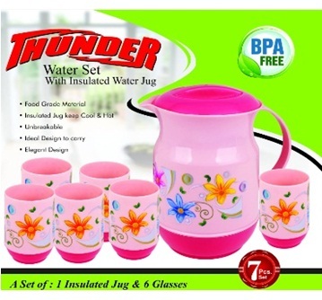 Insulated Jug With Glasses By NEWGENN INDIA