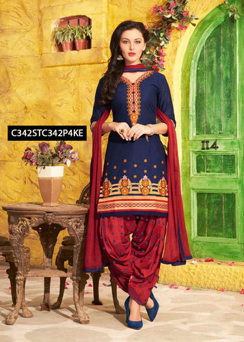 Unstitched Cotton Salwar Suit