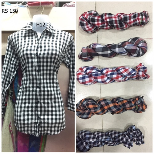 Checks ladies shirt