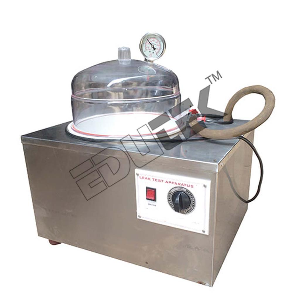 Leak Test Apparatus - Polycarbonate Body, 250 mm Diameter, 14 x 9 x 10 Inches | Highly Efficient, Long Lasting German Vacuum Pump, Timer 5 Minutes