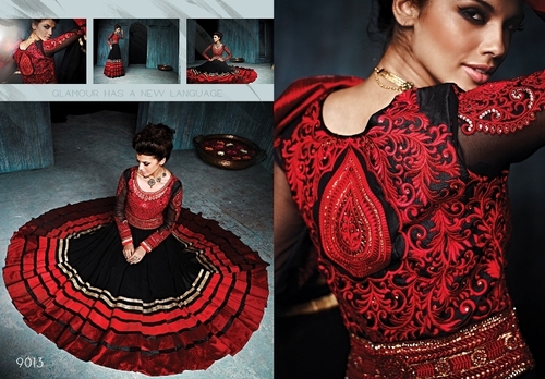 Designer Embroidery Anarkali Suit