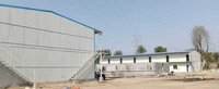 Prefab Labour Hutment - Color: White Blue