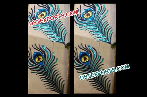 Peacock Theme Wedding mandap Stage Backdrop