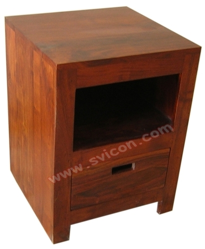 WOODEN BEDSIDE 1 DRAWER