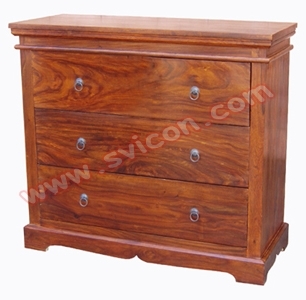 WOODEN 3 DRAWER CHEST