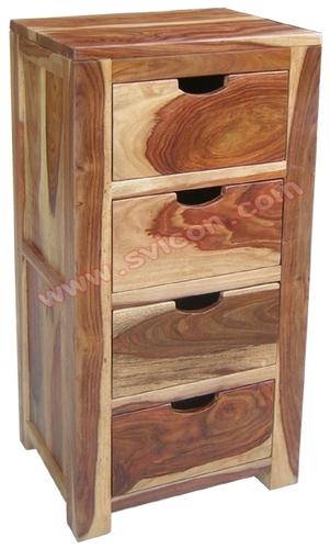 WOODEN 4 DRAWER CHEST