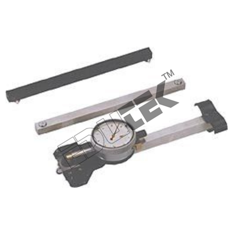 Demountable Mechanical Strain Gauge - 20 Cm Gauge Length, Portable Design With 0.002 X 5 Mm Dial Indicator And Accessories