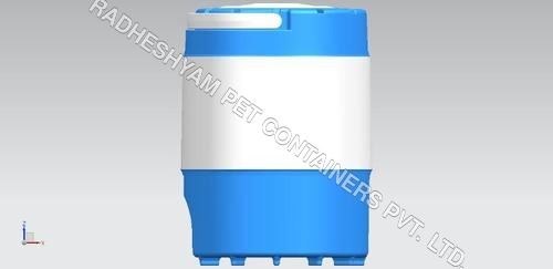 White And Blue Water Cooling Jug