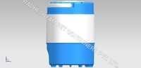 White And Blue Water Cooling Jug