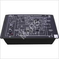 Frequency Modulation & Demodulation System - Glass Epoxy Pcb, Light Weight Mild Steel Housing, Black Color | Ideal For Testing, 300mm X 175mm X 75mm Dimensions, Enhanced Power Supply & Signal Recovery Features