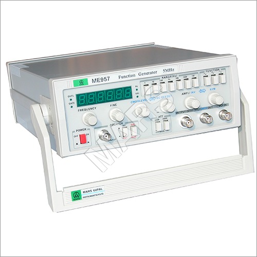 White Function Generator 5 Mhz With  Frequency Counter